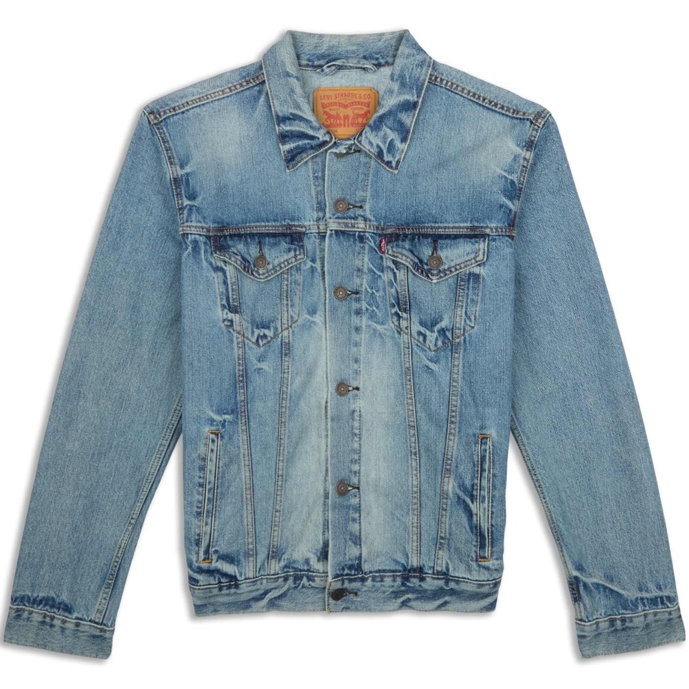 Levi’s Men’s Denim Trucker Jacket, Size Large,  Classic Light Wash NWT